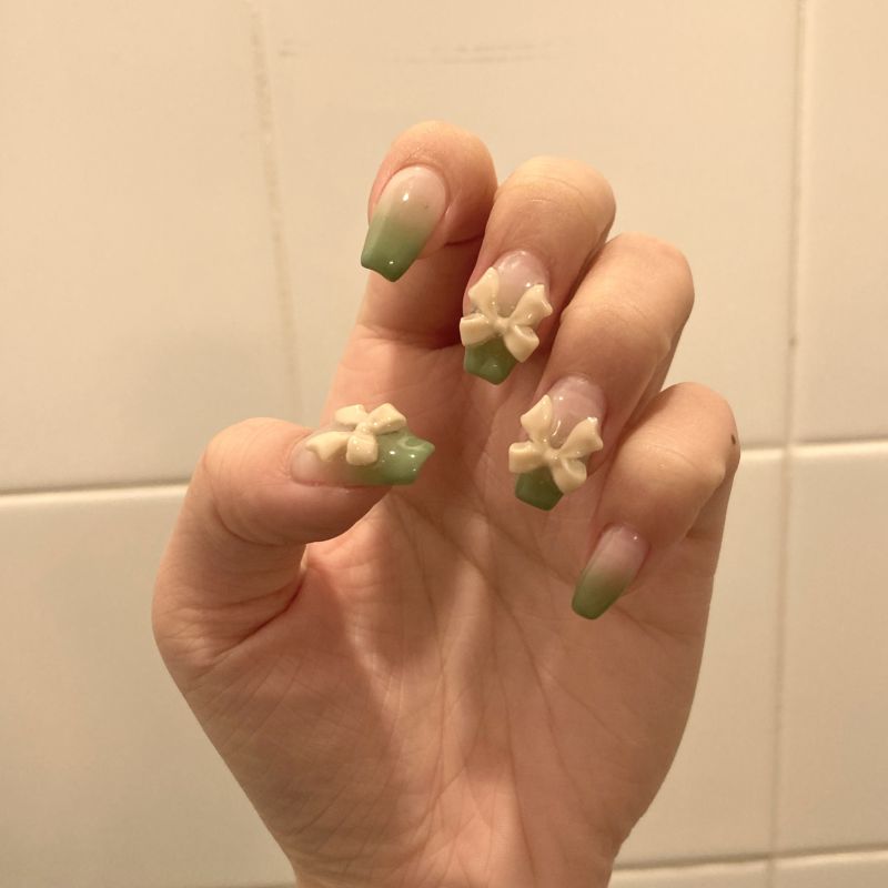 優莉の春ネイル🎀🍵 #春ネイル #nail