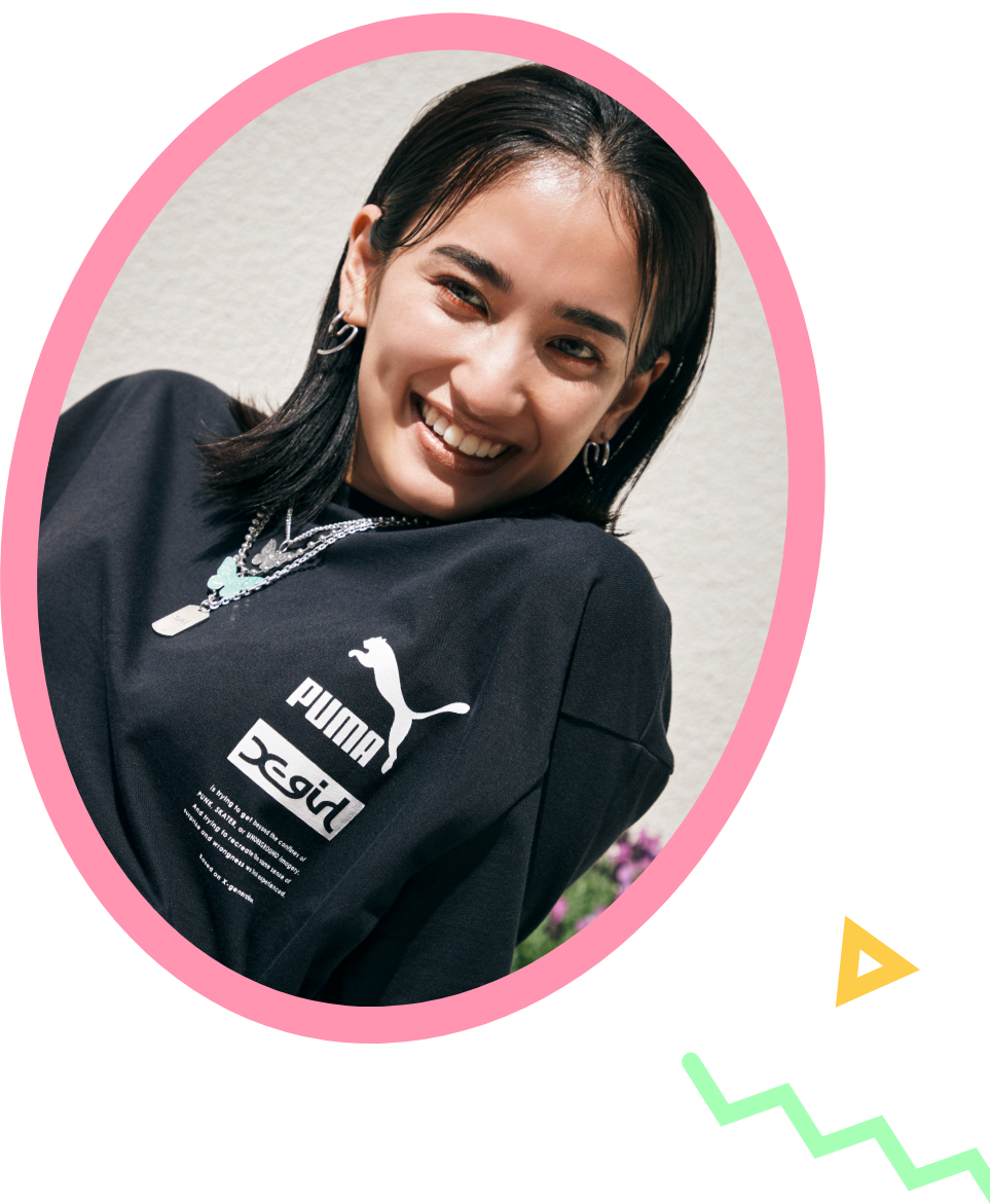 Yurinoが踊るように着るx Girlとpumaのコラボコレクション Nylon Japan