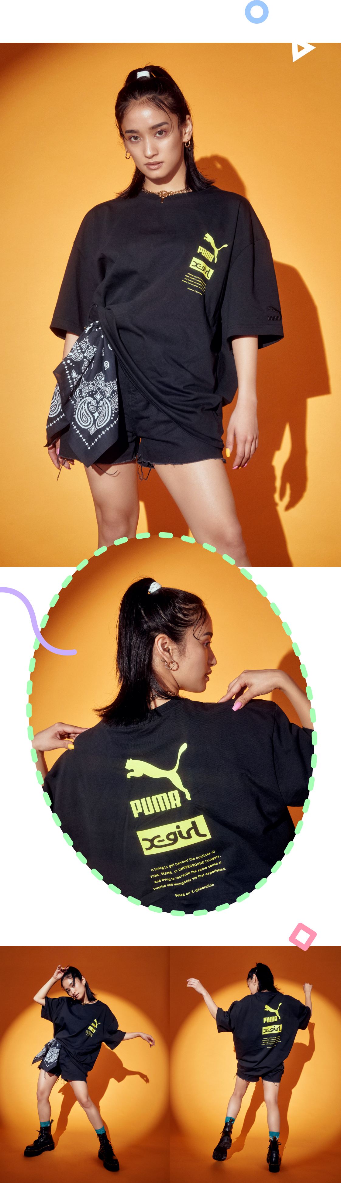 楽天市場】PUMA プーマ × X-GIRL エックスガール コラボ