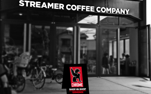 CHROMEのショップインショップがSTREAMER COFFEE COMPANY五本木店にて期間限定オープン！