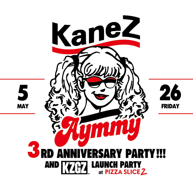 KaneZがPIZZA SLICE2で3周年アニバーサリーパーティを開催