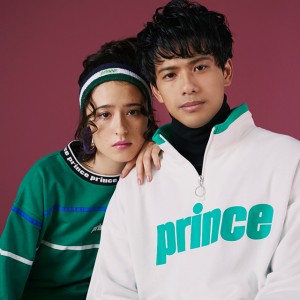 PRINCE×WEGOのスポーティアイテムに共鳴する２人