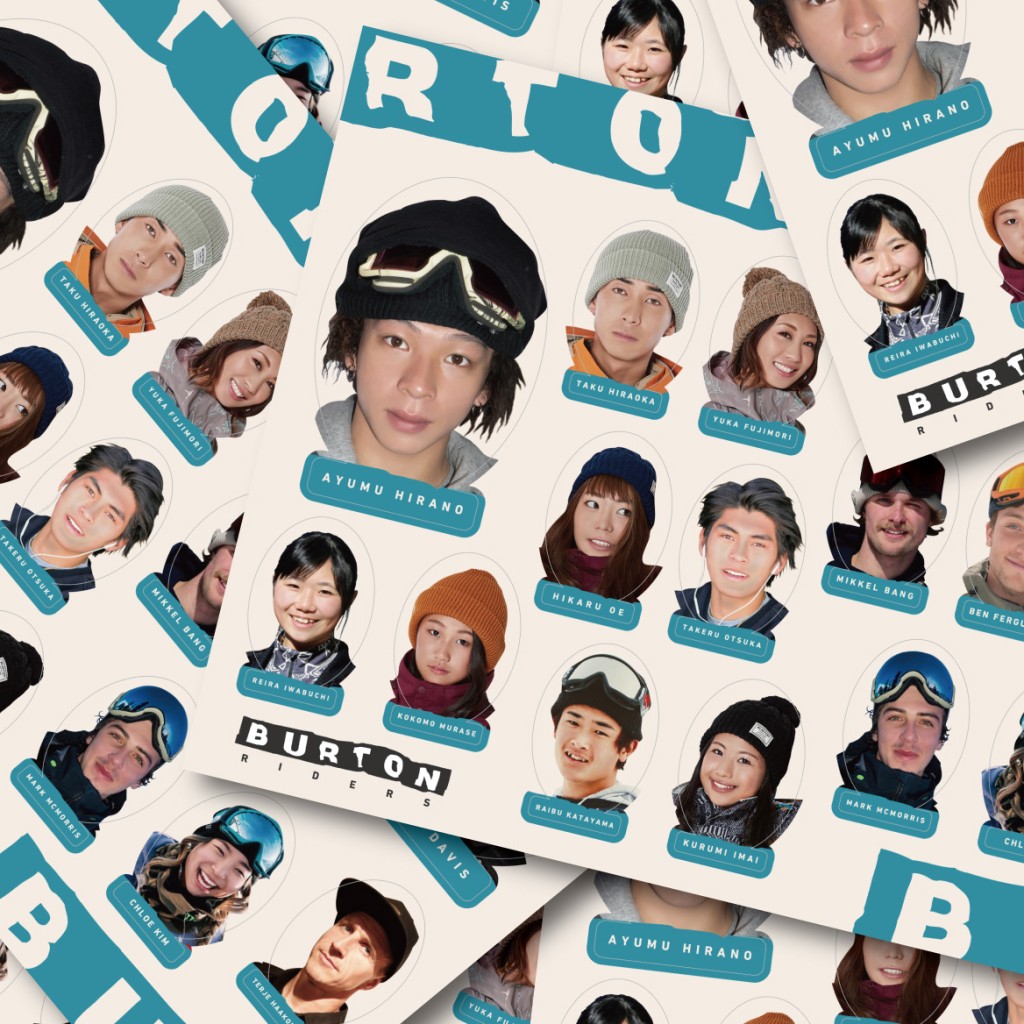 CULTURE] Burtonが人気アスリートたちをデザインした限定ステッカー