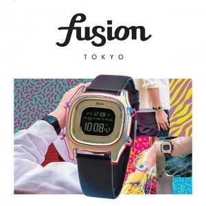 ALBAから80sのデザインがキュートなデジタルウォッチ fusionが登場♡