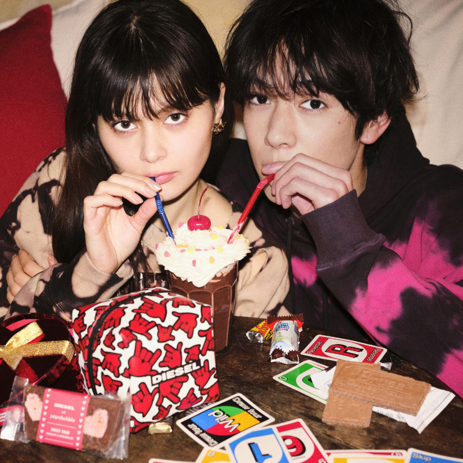 I LOVE YOU”のハンドサインに秘めた DIESELのスウィートなバレンタイン