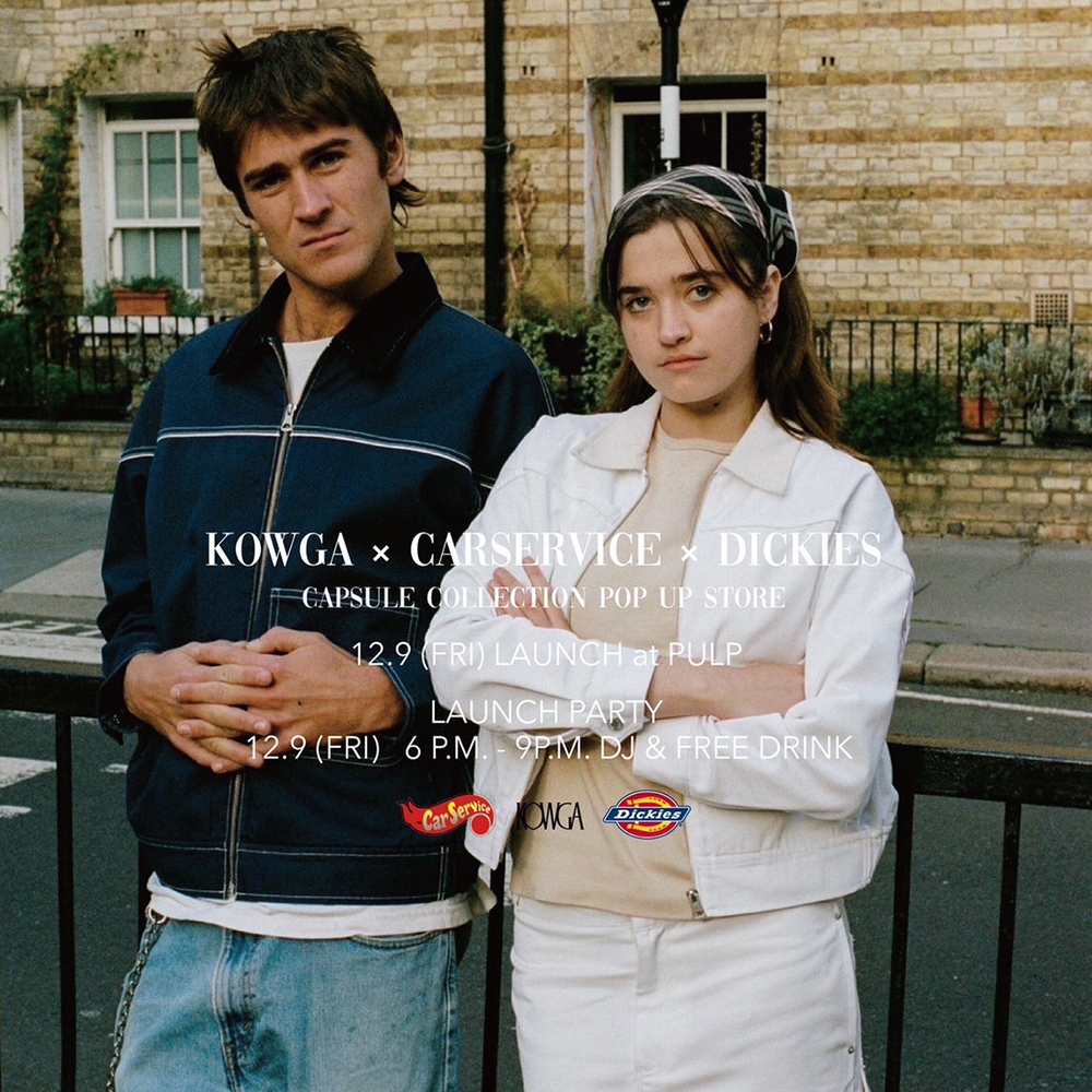 FASHION] CarService x KOWGA x Dickiesによるコラボレーション