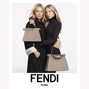 FENDIのアイコンバッグ"PEEKABOO"の新キャンペーンにケイト・モスとライラ・グレース・モスを起用！