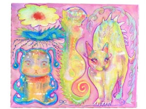 あにお天湯が24歳の誕生日を記念して絵と立体作品の個展を初開催！
