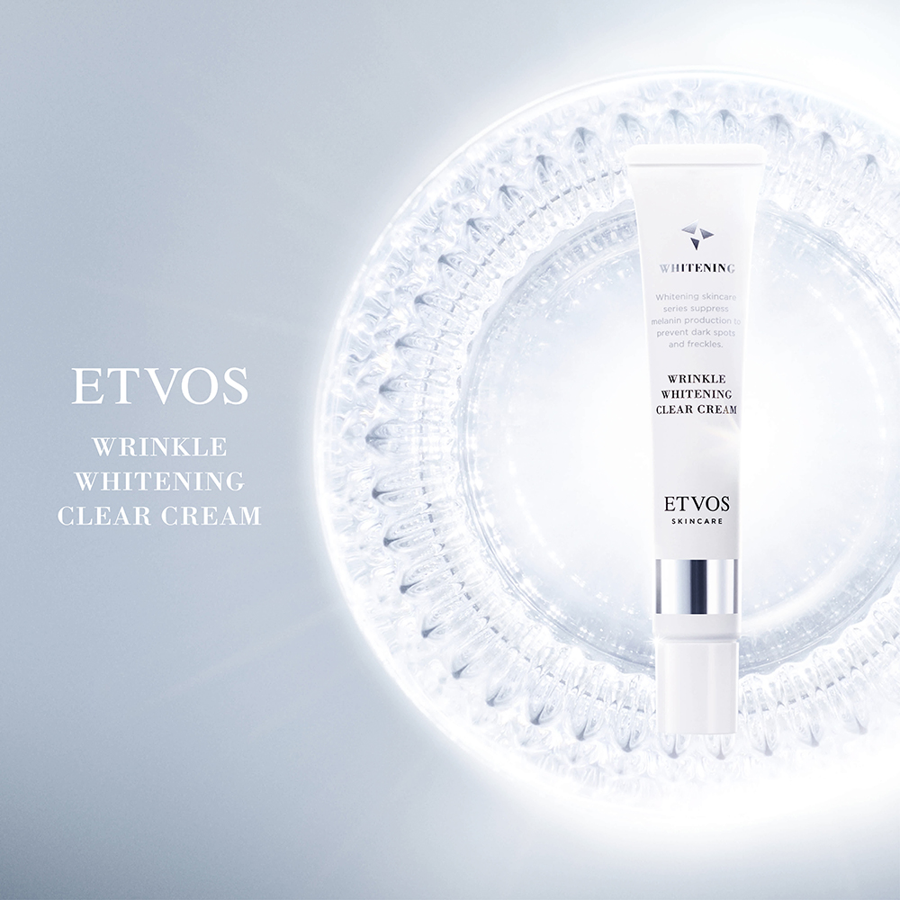 ETVOSのホワイトニングクリアラインより薬用美白シワ改善クリームが誕生！
