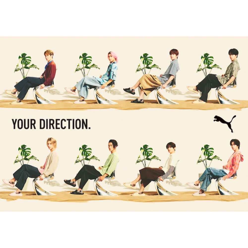 PUMAより第2弾となる『YOUR DIRECTION』キャンペーンがスタート。Snow Manと共に新作サンダルが登場!