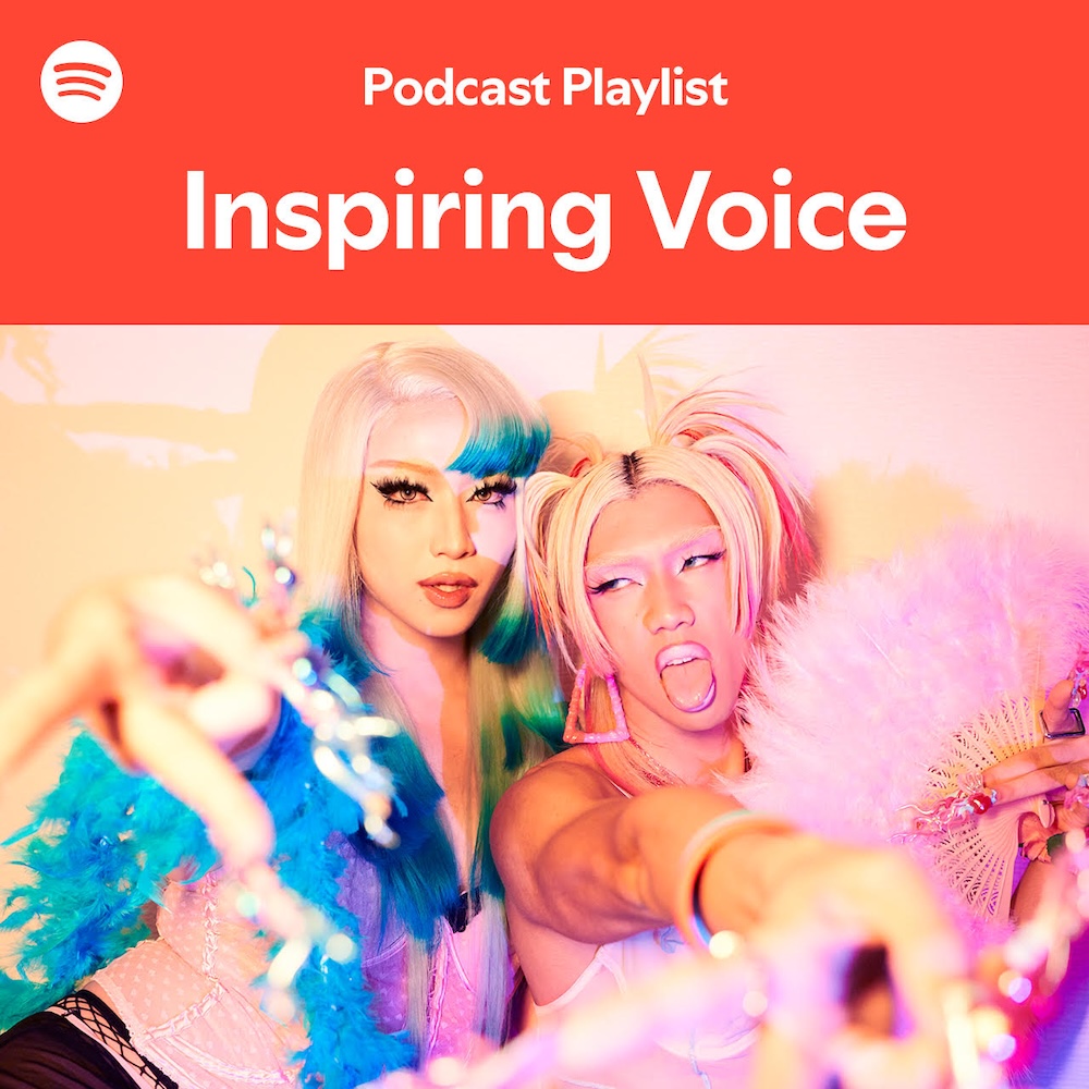Aisho NakajimaとMiss Fuujiの新ポッドキャスト『Puss Puss Club』が、SpotifyのInspiring Voiceのトップページ＆カバーに登場！