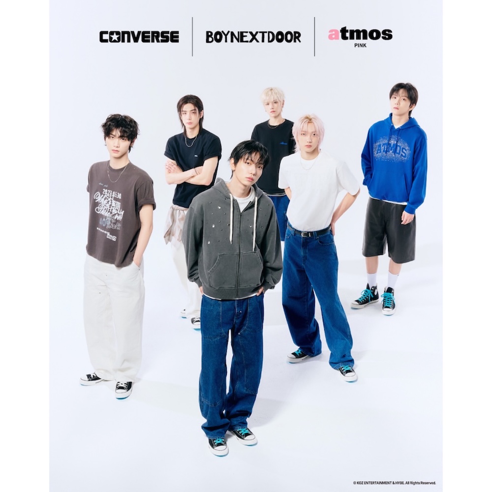 BOYNEXTDOOR、atmos pink、CONVERSEがコラボレーション！　スペシャルなアイテムが登場！